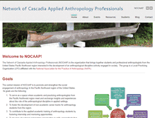 Tablet Screenshot of cascadiaanthropology.org